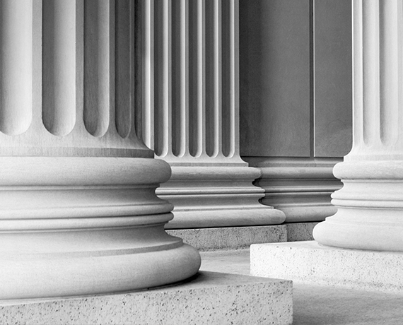 court room pillars